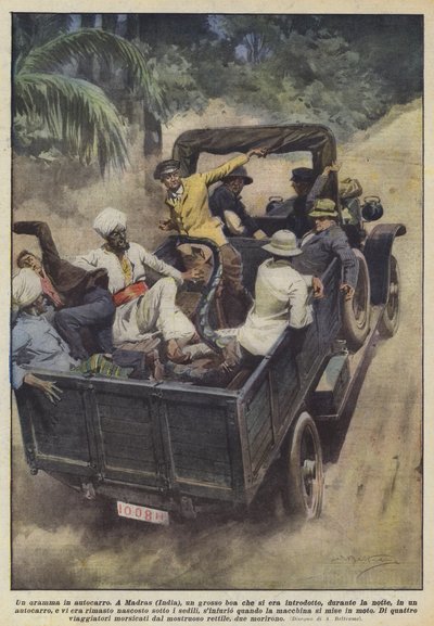 Ein Drama im Lastwagen von Achille Beltrame