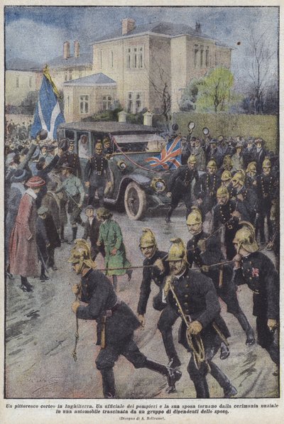 Ein malerischer Umzug in England von Achille Beltrame