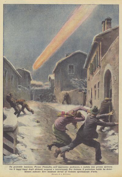 Ein leuchtendes Projektil von Achille Beltrame