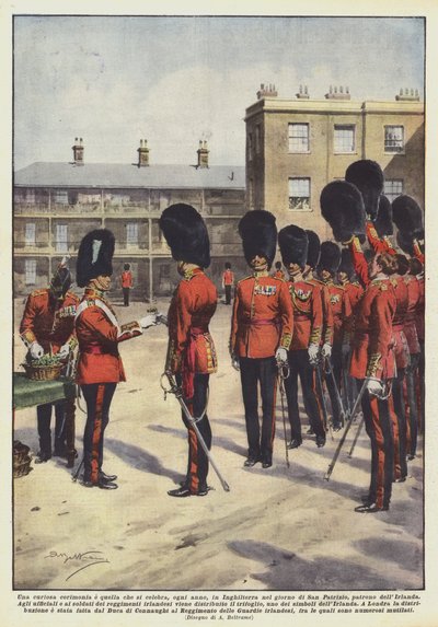 Eine kuriose Zeremonie, die jedes Jahr in England am Tag des Heiligen von Achille Beltrame