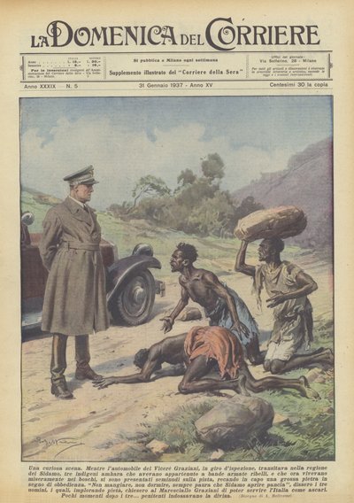 Eine neugierige Szene von Achille Beltrame