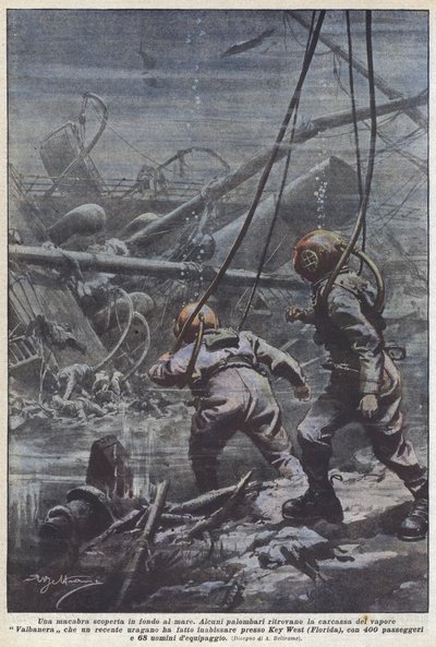 Ein makabrer Fund auf dem Meeresgrund von Achille Beltrame