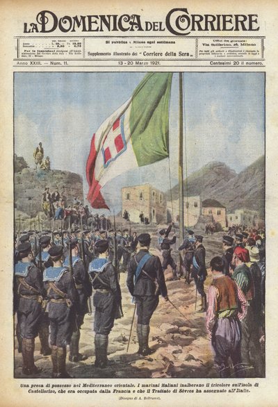 Eine Besitzergreifung im östlichen Mittelmeer von Achille Beltrame