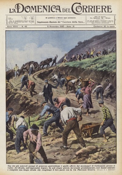 Eines der bemerkenswertesten Beispiele für großzügigen Patriotismus ist das der Bergbewohner von Corbesassi von Achille Beltrame