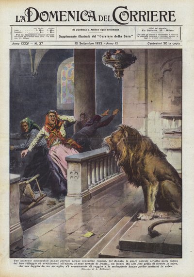 Ein denkwürdiger Schreck erlebten einige rumänische Bäuerinnen aus dem Banat von Achille Beltrame