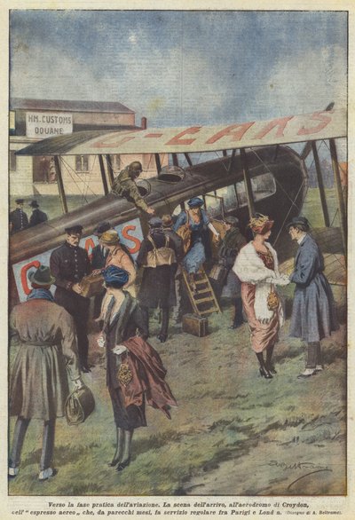 Auf dem Weg zur praktischen Phase der Luftfahrt von Achille Beltrame
