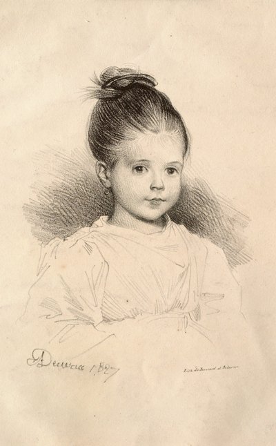 Miss Marie de Clérambault von Achille Devéria