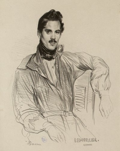 Porträt von Rose-Joseph Lemercier (IFF 178) von Achille Devéria