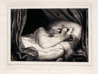 Schlaf von Achille Devéria