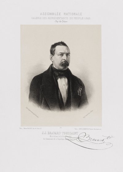 Assemblée nationale, Galerie der Volksvertreter - Toussaint Bravard (Puy-de-Dôme) von Achille Devéria