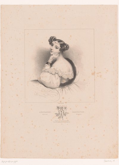 Pelargonie und Meditation von Achille Devéria