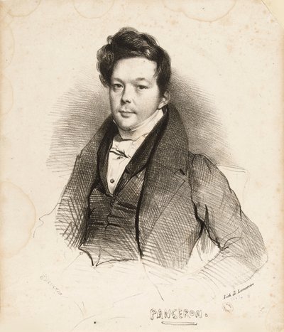 Porträt des Komponisten Auguste-Mathieu Panseron 1796-1859, 1832 von Achille Devéria