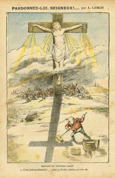Illustration von Achille Lemot (1846-1909) in Le Pelerin von Achille Lemot