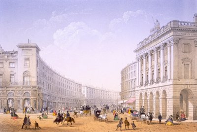 Der Quadrant und die Regent Street, London, 1862 von Achille Louis Martinet