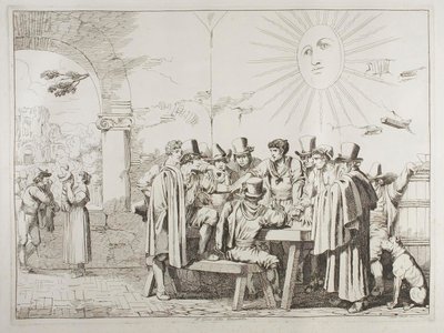 Das Pasatella-Spiel von Achille Pinelli