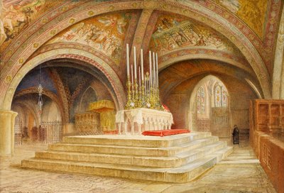 Hochaltar über dem Grab von Franz von Assisi, 1909 von Ada Hunter