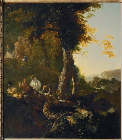Landschaft bei Sonnenaufgang von Adam (after) Pynacker