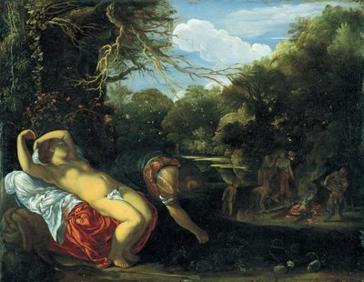 Apollo und Coronis von Adam Elsheimer