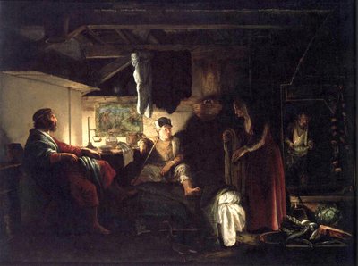 Jupiter und Merkur bei Philemon und Baucis von Adam Elsheimer