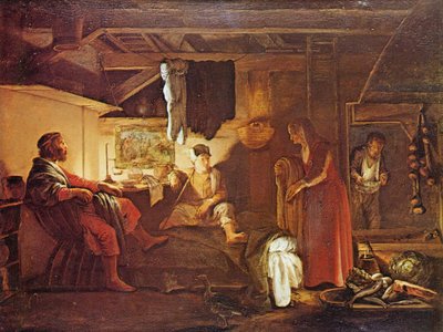 Jupiter und Merkur bei Philemon und Baucis von Adam Elsheimer