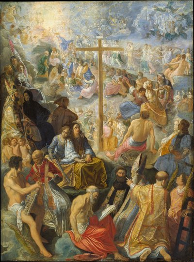 Der Frankfurter Altar der Erhöhung des wahren Kreuzes von Adam Elsheimer