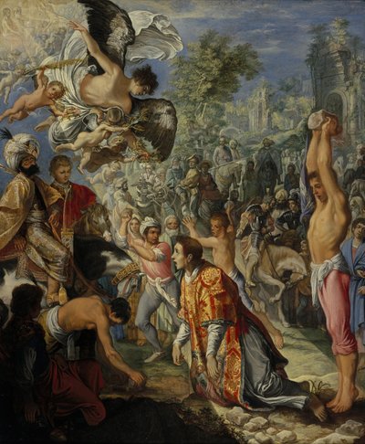 Die Steinigung des heiligen Stephanus von Adam Elsheimer