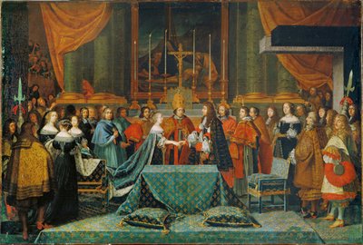 Feier der Hochzeit von Ludwig XIV. und Marie Therese von Österreich von Adam Frans van der Meulen