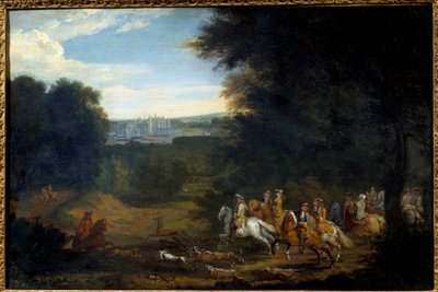 Ludwig XIV. auf der Jagd von Adam Frans van der Meulen