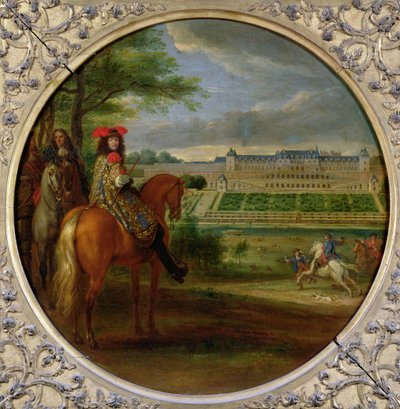 Ansicht des neuen Palastes von Saint-Germain von der Terrassenseite, 1669 von Adam Frans van der Meulen