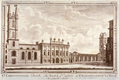 Bank of England, St Christopher-le-Stocks und St Bartholomew-by-the-Exchange, London von Adam Smith