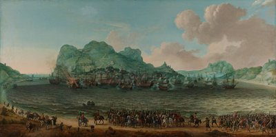 Sieg über die Spanier in der Nähe von Gibraltar durch eine Flotte unter dem Kommando von Admiral Jacob van Heemskerck, 25. April 1607 von Adam Willaerts