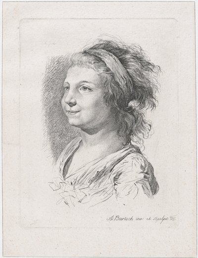 Porträt von Maria Anna Schaubach, 1785 von Adam von Bartsch