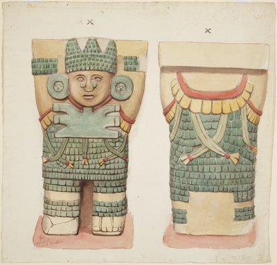 Karyatide X, Vorder- und Rückansicht von Adela Breton