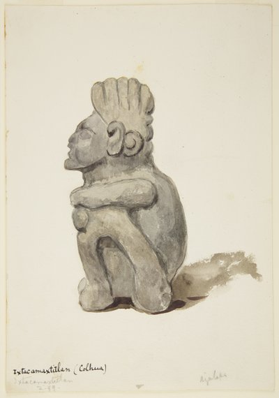 Figur aus Ixtacamaxtitlán, Cholula, Puebla, Mexiko von Adela Breton