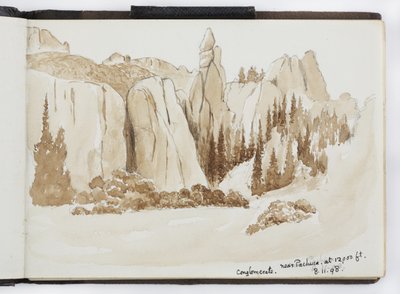 Skizzenbuch mit Zeichnungen und Notizen, Nord- und Südamerika (einschließlich Mexiko) von Adela Breton