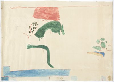 Abzeichnung eines Wandgemäldes aus Chichen Itza, Mexiko von der Ostwand, innere mittlere Kammer, Oberer Tempel der Jaguare, Großer Ballspielplatz von Adela Breton