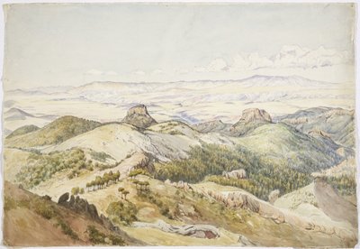 Blick vom Cerro de Navajas, Hidalgo, Mexiko von Adela Breton