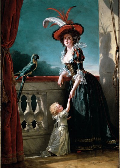 Porträt von Louise Elisabeth von Frankreich und ihrem Sohn, Don Ferdinand von Adelaide Labille Guiard