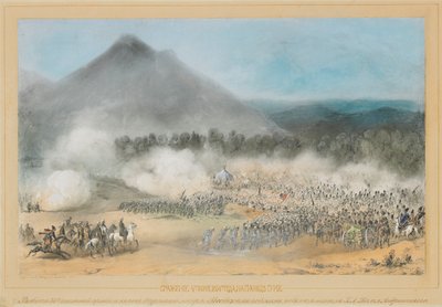 Die Schlacht am Choloki-Fluss, an der Grenze zu Guria am 4. Juni 1854 von Adolf Charlemagne