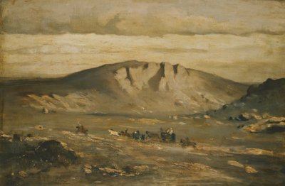 Einsame Landschaft (Bauernhochzeit) von Adolf Kosárek