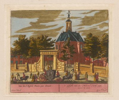 Ansicht der Nieuwe Kerk in Den Haag von Adolf van der Laan (attributed to)