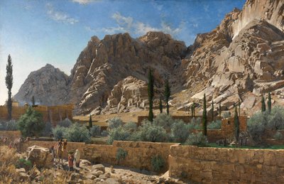Das Katharinenkloster auf dem Berg Sinai von Adolf von Meckel