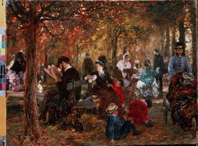 Im Jardin de Luxembourg von Adolph Menzel