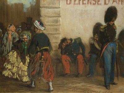 Erinnerung an Paris, 1855 von Adolph Menzel