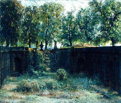 Nymphaeum im Zwinger in Dresden, 1850 von Adolph Menzel