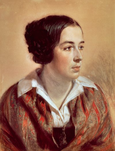Porträt von Caroline Arnold von Adolph Menzel