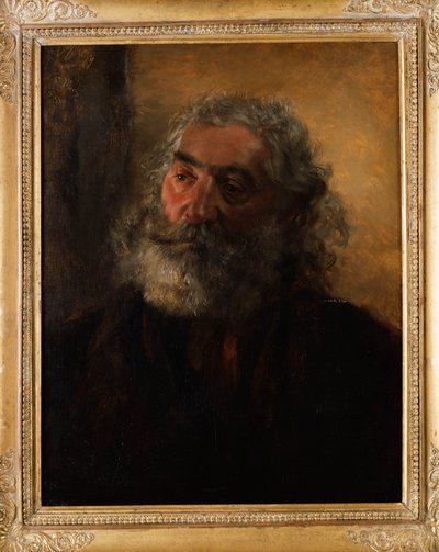 Porträt eines bärtigen Mannes, 1855 von Adolph Menzel