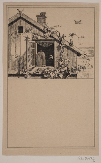 Die Gefangenen und die Freien. Nr. 1 in Chr. Winther und M. Rørbye, "25 Bilder für kleine Kinder" von Johan Adolph Kittendorff
