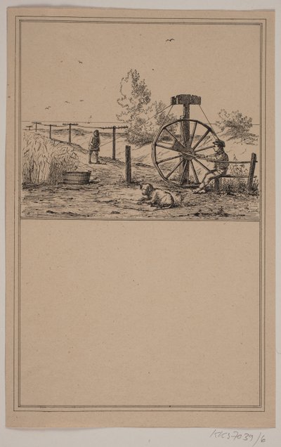 Der Seiler. Nr. 5 in Chr. Winther und M. Rørbye, "25 Bilder für kleine Kinder" von Johan Adolph Kittendorff