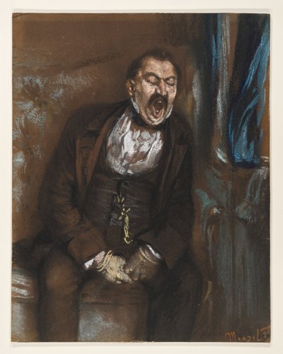 Herr im Coupé von Adolph Menzel